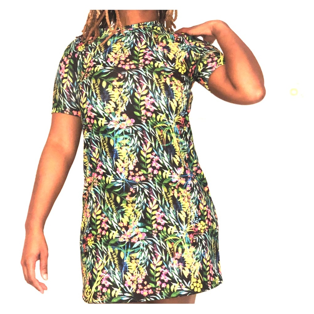 Zara Neon Jungle Dress